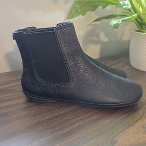 Camper Black Textured Ankle Booties